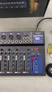 Bàn trộn âm thanh Mixer F7 yamaha có Bluetooth Ghép dàn karaokeHát LinestreamLoa kéoTặng dây rắc