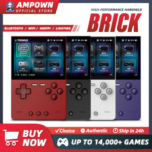 TRIMUI BRICK Handheld Game Console 3.2 IPS Screen Linux System Crossmix OS Metal Back Panel Key LED Lighting Free Keycap Gifts