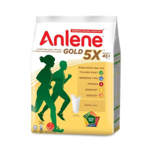 ANLENE Gold 5X Plain High Calcium High Protein Susu Bubuk Instan Malaysia (950kg)