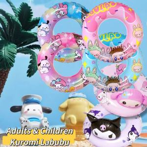 Kuromi salbabida for kids inflatable swimming ring labubu salbabida for adult makapal floaters for swimming kids inflatable swimming floater inflatable swimming vest swimming boat for baby salbabida for kids swimming pool accessories beach toys