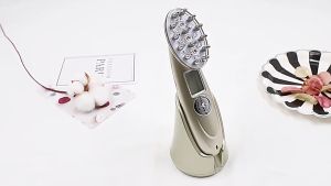 Foreverlily Electric Laser Hair Growth Comb Anti Hair Loss Therapy Comb Infrared RF EMS Nano LED Red Light Vibration M assage Hair Care Brush