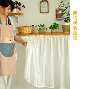 Phong Cách Mục Vụ Trắng Ren Rèm Rỗng Rèm Ngắn Nhà Bếp Ban Công Rèm Phân Vùng Tủ Che Giấu Rèm Chặn