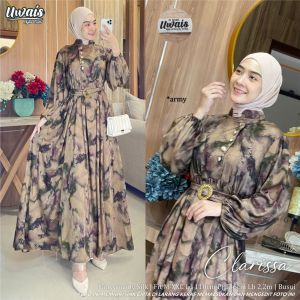 Gamis Syari Baju Lebaran Kaftan Model Terbaru Motif Premium Pesta Kondangan Kayana By Uwais