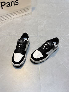 Leather Sport Shoes Womens 2025 New Spring Autumn Versatile Wine Red Lace-Up Thick Bottom Breathable Lightweight Casual Sports Shoes