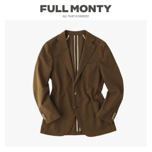 Cotton Lightweight Bubble Cloth Unstructured Casual Thin Suit Jacket