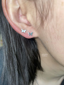 Bông tai thép titan hình con bướm sang trọng Y2K dành cho nữ Thời trang và không gây dị ứng Thiết kế ban đầu Bông tai