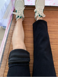 High Waist Straight Leg Fleece Lined Denim Jeans Womens Autumn Winter plus Size Elastic Slimming Bootcut Pants Casual Cotton Stretch