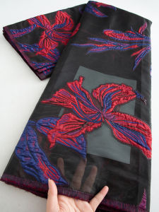 Vải Ren Gấm Jacquard Pháp Cao Cấp 2025 Chất Lượng Cao Dát Vàng Dành Cho Váy Dự Tiệc Cưới Nữ TY4614