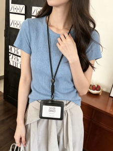 YUANYA | Áo Thun Hồng Thiết Kế Vai Đẹp