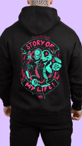 hoodie pria feel heart RasaCloting sablon triplethree story of my life
