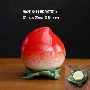 Quà Tặng Trang Trí Phòng Khách Bằng Gốm Sứ Anxin Mỹ Quà Tặng Lễ Hội Bát Giác Hình Quả Đào Phong Cách Cổ Điển Cho Người Lớn Tuổi