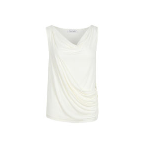 CHACHASTU | Áo Thun Không T Tay Cổ Tréo Hai Lớp Co Dãn Cao từ Linen & Lyocell
