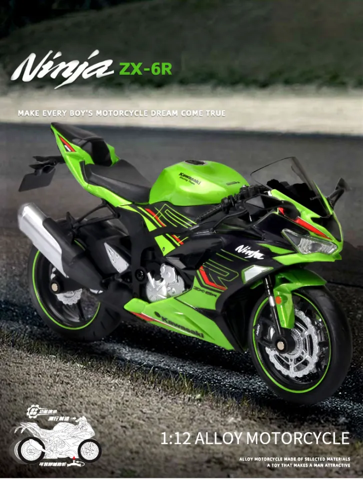 1/12 Kawasaki Ninja ZX-6R Motorcycle Toy 1:12 RMZ City Diecast
