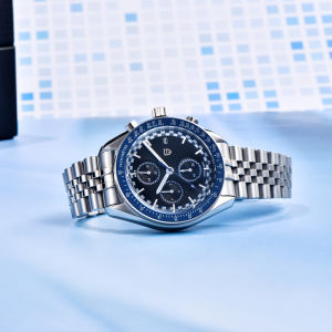 นาฬิกาควอทซ์2025ดีไซน์ใหม่จาก PAGANI นาฬิกาโครโนกราฟ VK67ญี่ปุ่นสำหรับผู้ชายกระจกแซฟไฟร์สแตนเลสเรืองแสงดั้งเดิม PD-1816นาฬิกาข้อมือกันน้ำ