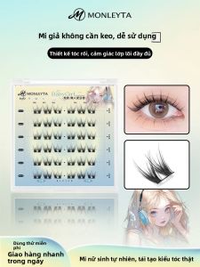 MONLEYTA | Miếng dán lông mi tự dính MONLEYTA 2412314 dành cho nữ tự nhiên dễ sử dụng không cần nước sơn không thể tháo rời
