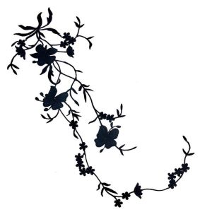 Hoa Táo Miếng Dán Thermocollant 51*17CM Hoa Pansy Vải Thêu Sắt Trên Miếng Dán Kính Cường Lực Cho Quần Áo Đầm Handmade Thân Thiện Với Môi Trường