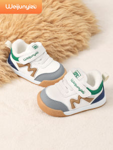 Warm Fleece Lined Soft Bottom Baby Shoes for Boys Autumn Winter Style Crawler Shoes Anti-Slip TPR Sole Toddler Learning to Walk Shoes