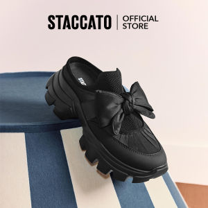 Staccato Womens Platform Wedges Sandals รองเท้าแตะผู้หญิง รองเท้าส้นตึก ECE06