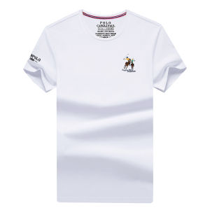 เสื้อยืดคอกลมแขนสั้นผ้าฝ้ายแท้ปักลายสำหรับผู้ชาย ทรงหลวม แฟชั่นฤดูร้อน ปีนักษัตร ทรงหลวม ลำลอง ปกติ คอกลม