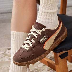 PUMA | Giày Thể Thao Vải Đế Thấp Da Dê