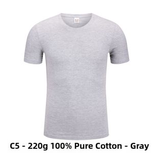Pure Cotton Short Sleeve round Neck T-Shirt Work Uniform for Restaurant Summer Men Women Black Color Dining Service Staff Top
