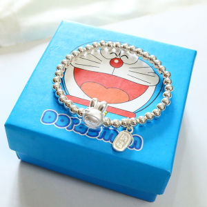 999 Pure Silver Melody Sliver Beads Bracelet Sterling Silver Kids Bracelet Student Matching Gift Sanrio Pure Silver Bracelet