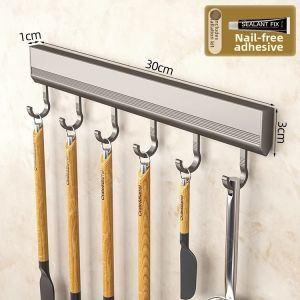 TIJU | Multi-functional Wall Mounted Drill-Free Kitchen Hooks
