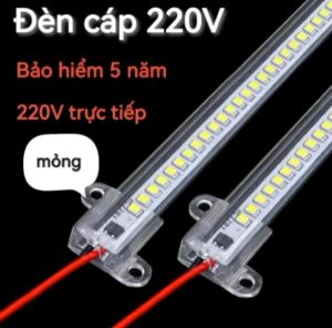BỘ 5 CÂY -THANH LED BỌC NHỰA 220V 1M - 7M CÓ SẴN 2 ĐẦU KẾT NỐI ĐÈN TRANG TRÍ TIẾT KIỆM ĐIỆN NĂNG