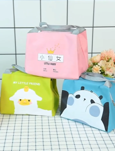 A large lunch bag can be used to keep a warm lunch box there are many simple and lovely patterns