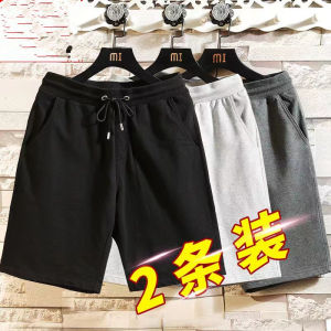 Mens Pure Cotton Short Shorts Summer Thin Loose Large Size Beach Pants Mid-Calf Five-Point Sports Leisure Casual Pants