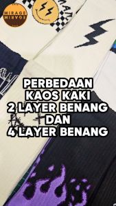 Kaos Kaki Oldschool - Kaos Kaki Skate Perfection is Boring - 4LAYER BENANG - C99