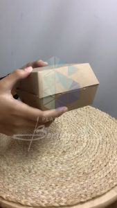 Kotak Burger Kraft 10x10 CM & Box Dimsum Isi 50