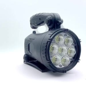 ESMARTER | High Power Strong Light Searchlight LED Portable Flashlight Outdoor Camping Emergency Double Lamp Head Long-distance Spotlight