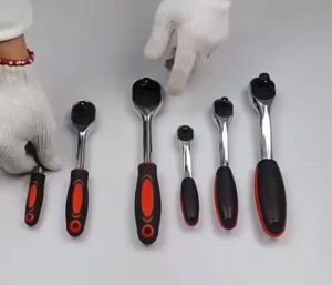 Socket Wrench Otomatis Ratchet Wrench Gagang Ratchet Mata Kunci Shock Stang Sok Socket Ratchet Chrome Vanadium Cr-V