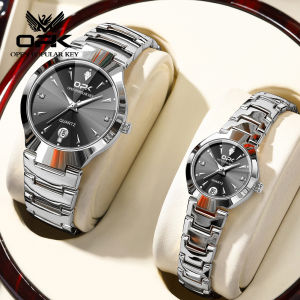OPK jam tangan couple terbaru asli diimpor besi tahan karat 30m tahan air diamond bertatahkan fashion night light sali 2023 hadiah untuk pria dan wanita