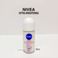 NIVEA Deodorant Extra Brightening Roll On - 50ml & 25ml. 