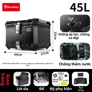 MOTOWOLF | Hộp Đựng Mô Tô Nhôm Dung Lượng Lớn