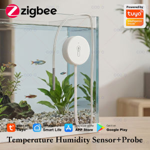 Zigbee NTC Temperature Humidity Sensor Stainless Steel Probe Detect Aquarium Pool Bathtub Freezer Laboratory Liquid Temperature
