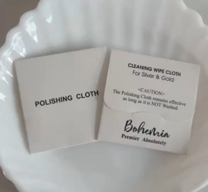 littlegirl gifts-mini silver polishing cloth-ผ้าเช็ดเงินขาว
