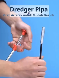 Kawat Pembersih Saluran 90cm Kawat Pembersih Pipa Mampet Pencapit Pembersih Lubang Wastafel Alat Anti Mampet Kotoran Saluran Wastafel