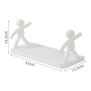 Bathroom Bathroom Storage Rack Creative Villain Punch-Free Toilet Washstand Wall Storage Wall-Mounted