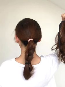 Hair clip poni pony tail ponitail korea curly tali 45 cm dan 55 cm / Rambut Palsu Belakang / Extension Rambut SH AG01