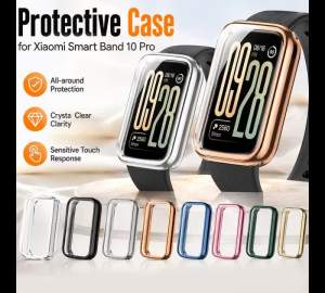 For Xiaomi Mi Band 10 Pro Screen Protector Case Full TPU Curved Shockproof Bumper Protective Frame Watch Smartwatch Accessories