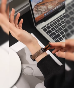 Folding Slim Leather Band For Huawei Band 11 11pro Magnetic Buckle Soft Strap For Huawei 10 9 8 band