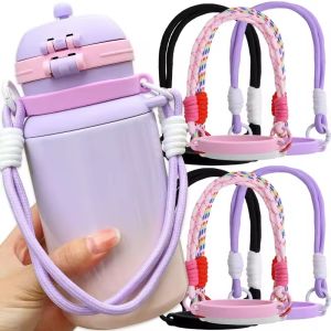 【XZxinzhan】Silicone Water Bottle Strap Anti Slip and Anti Fall Carrier Sling Hand-held Lanyard Cup Sleeve Cups Bottles Accessories