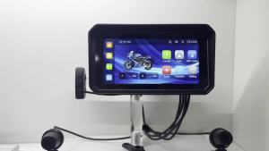 EKIY 6.0" Wireless CarPlay Moto Android Auto GPS Motorcycle Navigation Portable Digital Dashboard Display Screen TPMS Dashcam