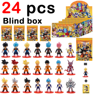 Bandai | Dragon Ball Blind Box Super Son Goku Vegeta Broly Buu Action Figure Set Anime Figurines Ultra Instinct Model Friend Gifts Toys