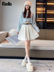 puella | Spring High Waist A-line Short Knitted Skirt