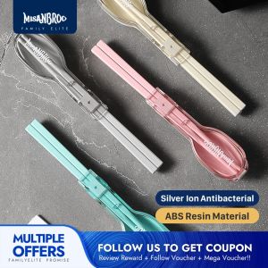Finland MISANBROO Portable Tableware Set Chopsticks Spoon Set Lunch Box Tableware with Storage Box