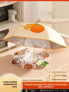 MONLEYTA | Foldable Insulation Cover For Home Use German Style Tablecloth Vegetable Lid Leftover Food Cover Winter Essential Table Cover